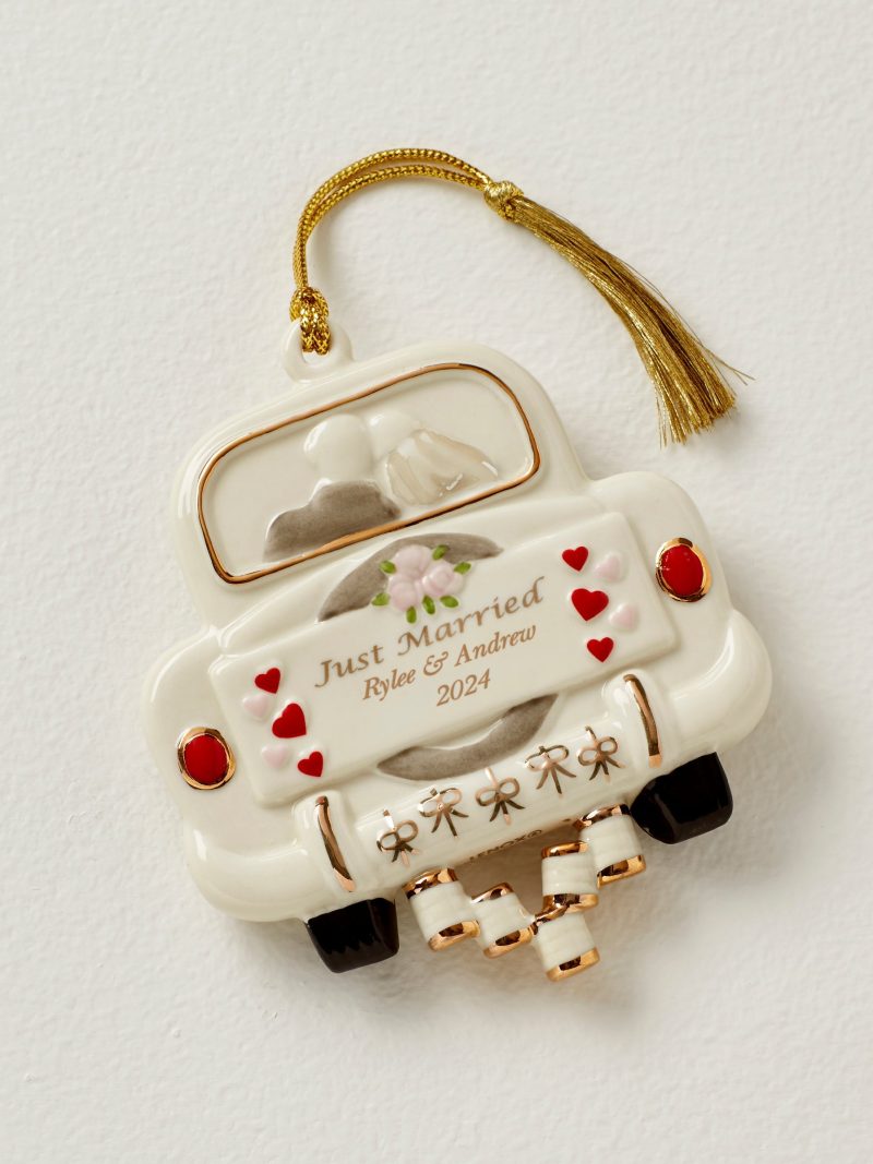 Personalized Just Married Ornament